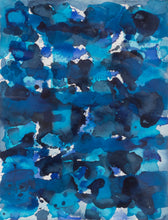 Load image into Gallery viewer, J. Steven Manolis (b. 1948-)  Deep Pacific Blue, 2007  Watercolor on Arches paper  12 x 16 inches Framed: 23.25 x 19.25   J. Steven Manolis, is an American abstract expressionist artist who paints in both watercolors and acrylics on canvas. He studied for 30 years under the tutelage of world renown colorist and former student of Hans Hofman, Wolf Kahn (1927-2020).   This is a  beautiful seascape of the California ocean.
